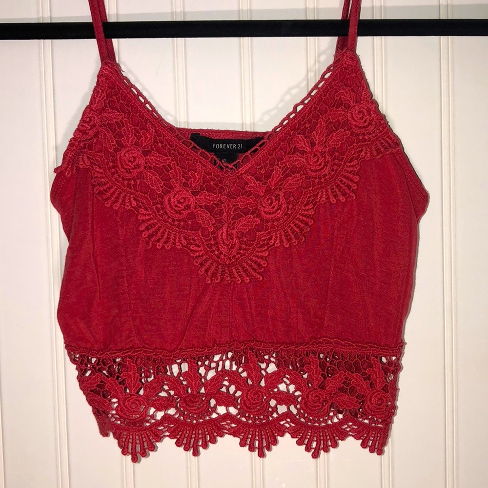 Coral Crop Top